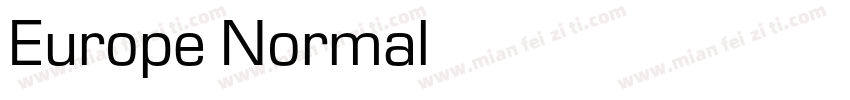 Europe Normal字体转换